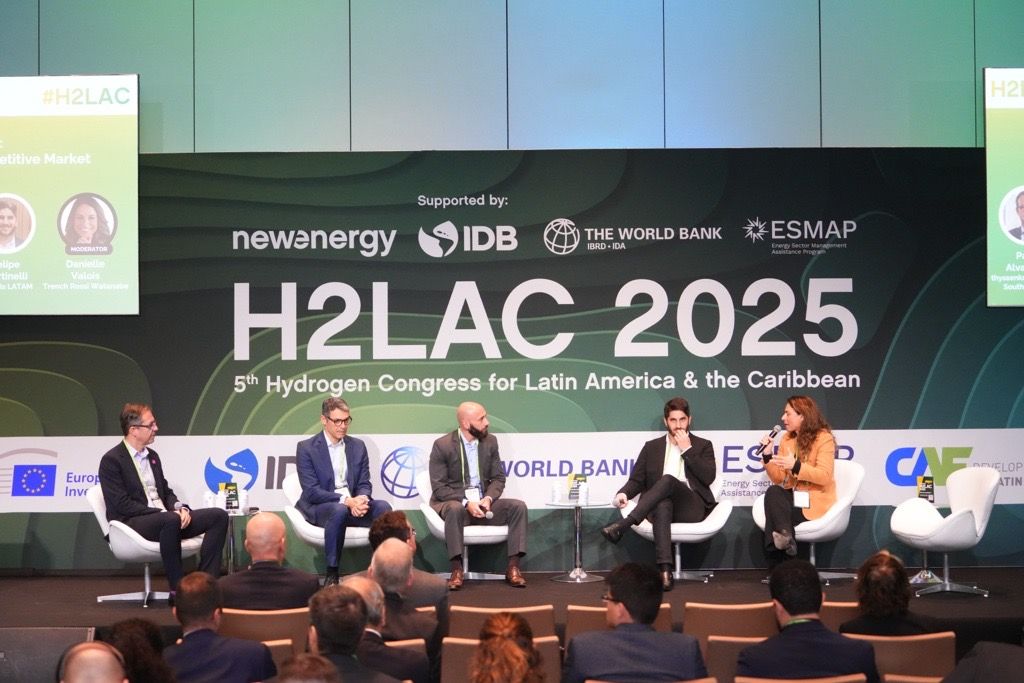 H2LAC conference in progress in Dubai, showcasing discussions on technology and innovation.