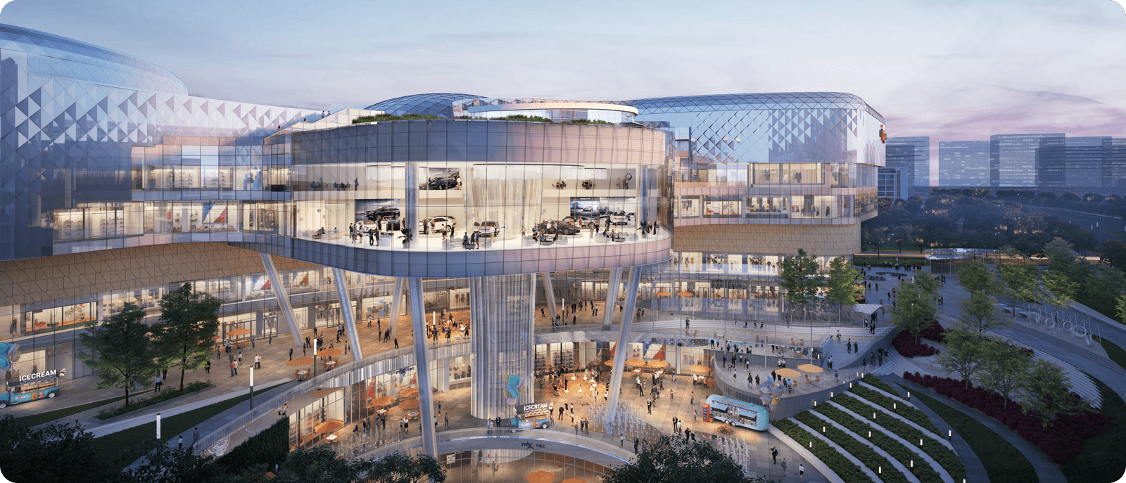 沐光港湾”悬挑盒子