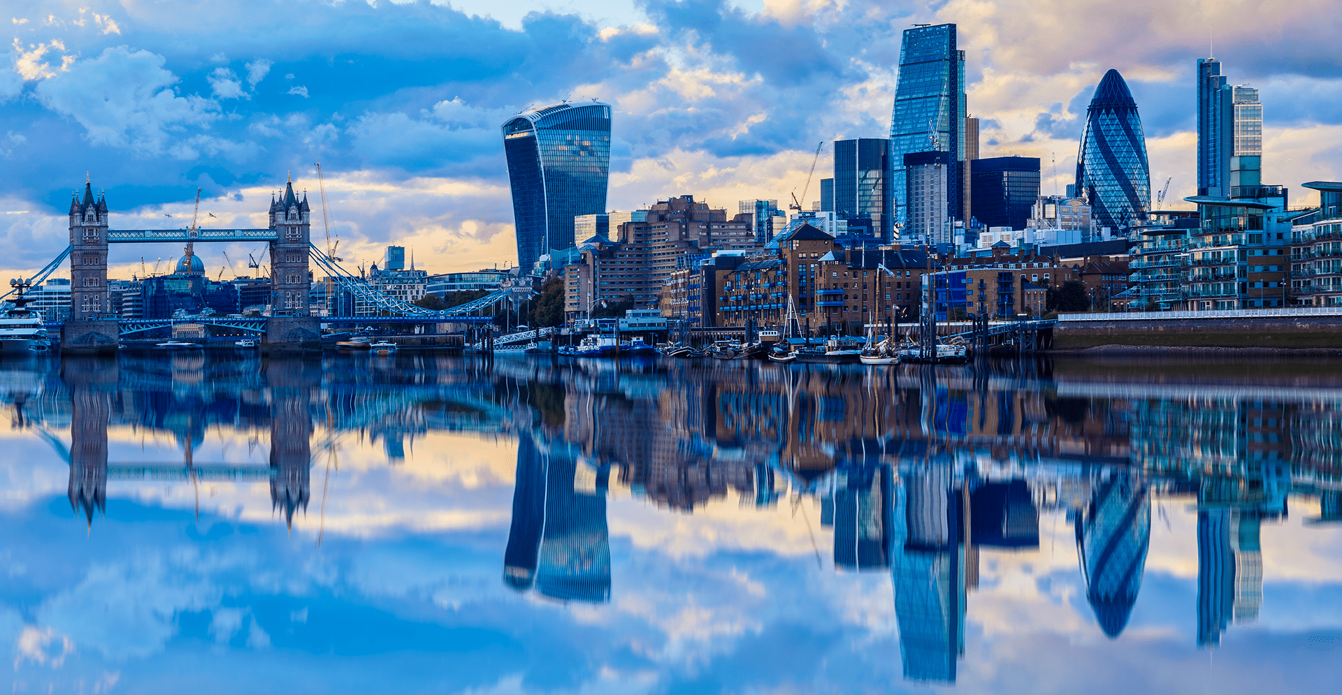London Cityscape at Sunset